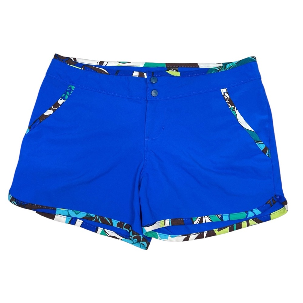 REI Women’s Shorts Blue with printed trim - size 4